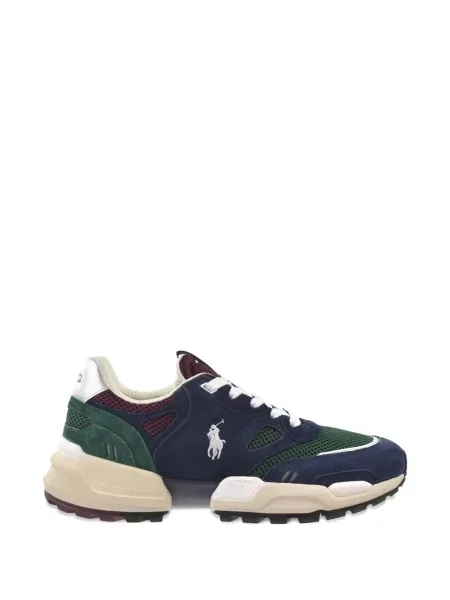 Sneakerși Polo Ralph Lauren din piele de căprioară maro