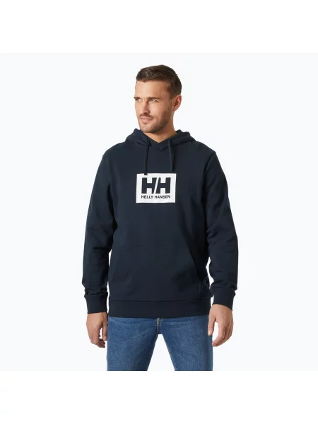 Férfi Helly Hansen Box kapucnis pulóver navy. Méret: XL sötétkék