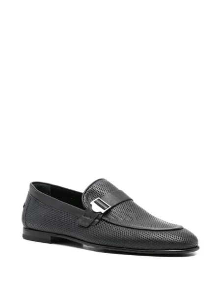 Pantofi loafer John Harrison din piele albastru