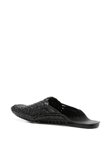 Papuci tip mules The Row din piele negru