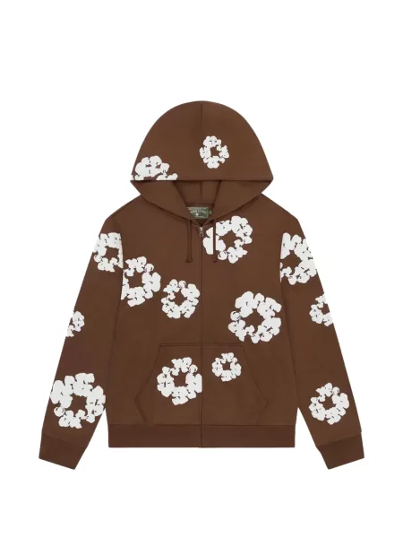 Суичър с качулка Denim Tears кафяво