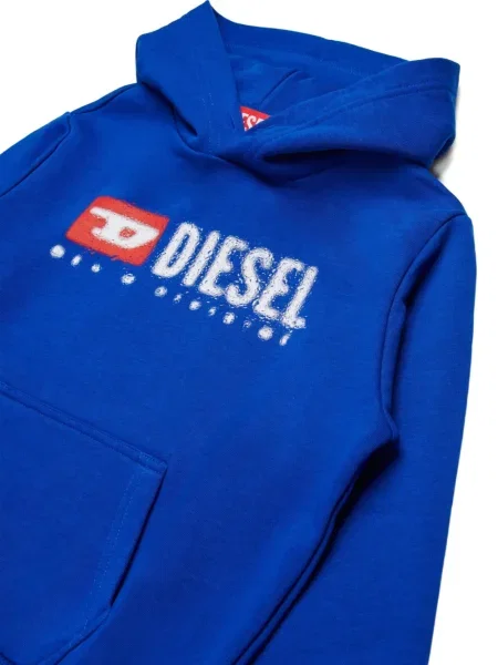 Bluza z kapturem dziecięca Diesel niebieska