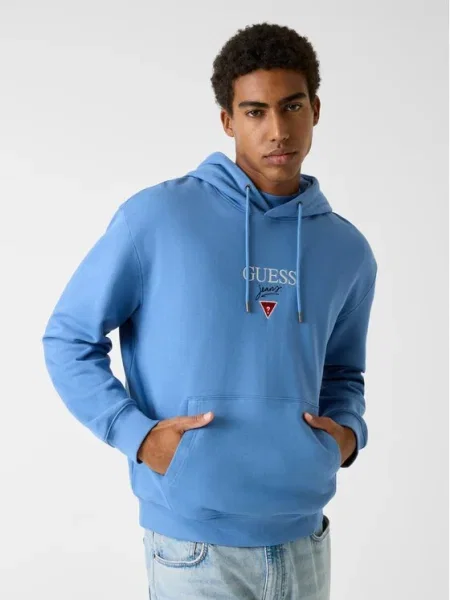 Guess Jeans Суитшърт светлосиньо