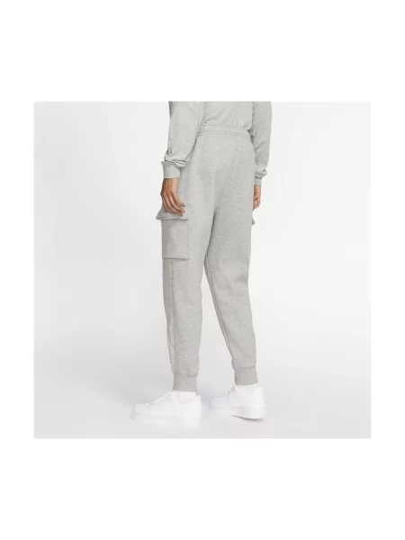 Fleecová fleecová mikina Nike sivá