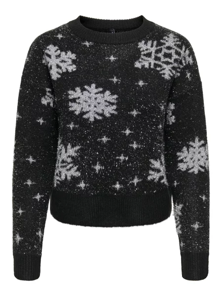 ONLY Pulover XMAS gri negru
