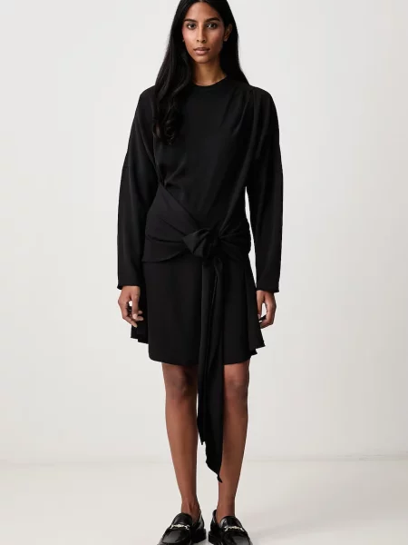 GANNI Cady Crepe rochie simplă