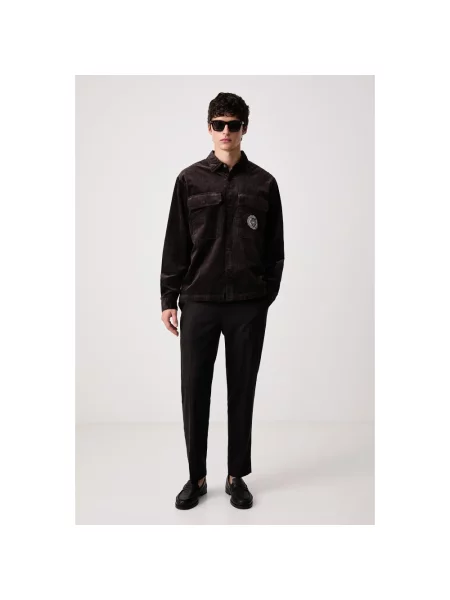 Kurtka koszulowa Armani Exchange brązowa