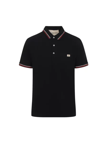 Koszulka polo Valentino czarna
