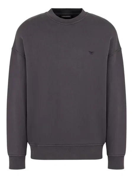 Hanorac crewneck Emporio Armani gri