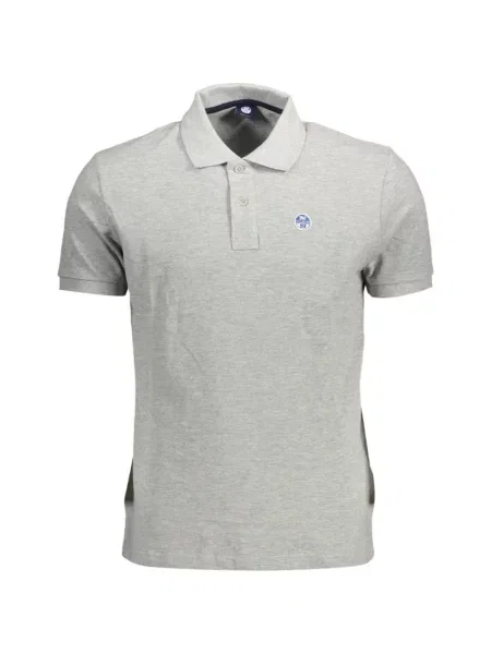 Tricou polo North Sails cu autograf gri