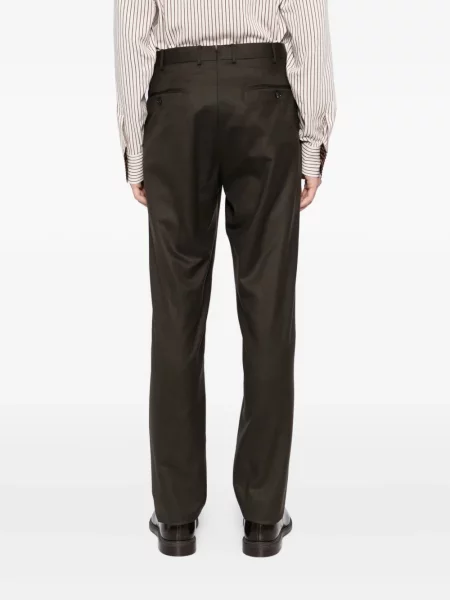 Pantaloni Zegna de lână maro