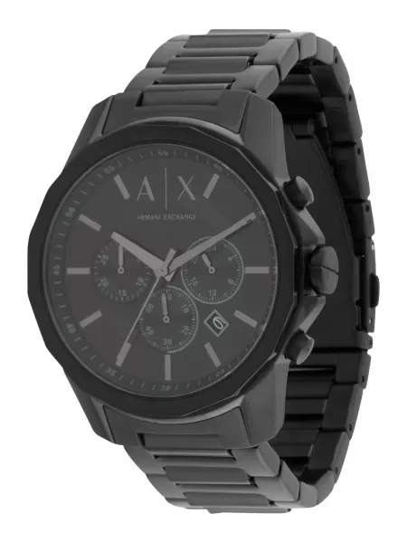 ARMANI EXCHANGE Analógové hodinky sivá / smaragdová čierna