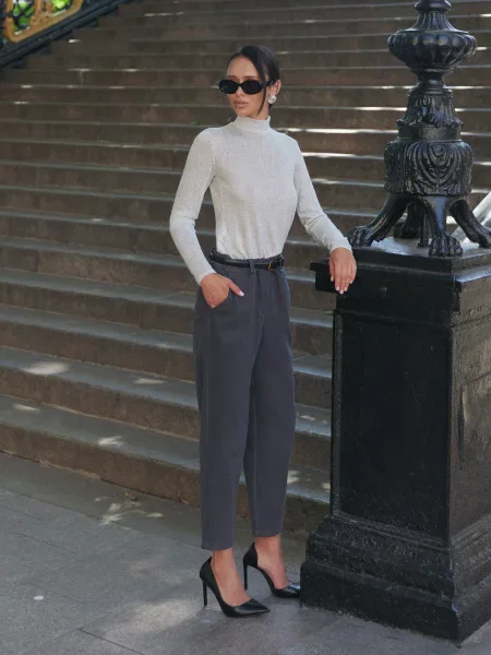 Штани класичні Seventeen вовна/віскоза сірий