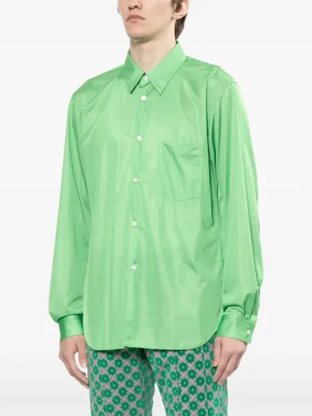 Cămașă Comme Des Garcons Homme Plus lungă verde