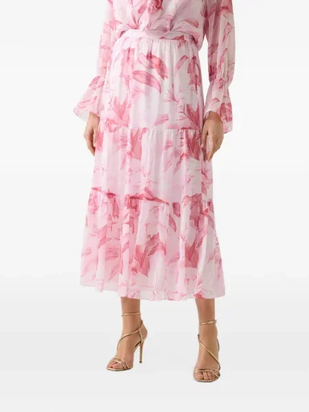 Fusta maxi Guess cu imagine alb