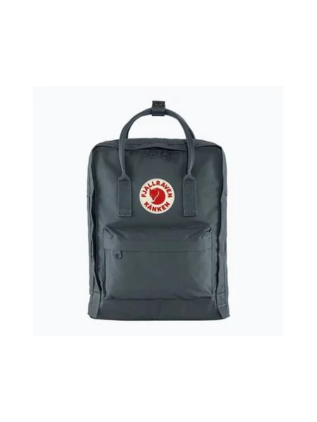 Рюкзак Fjallraven Kanken великий з аплікацією сірий