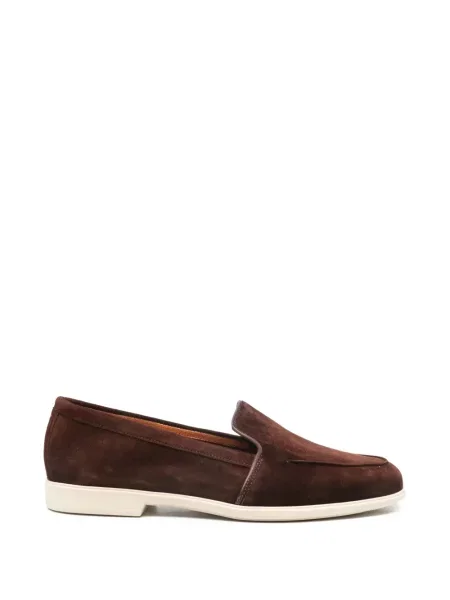 Pantofi loafer Santoni slip-on maro