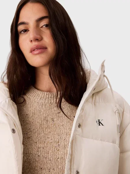 Класична куртка Calvin Klein біла