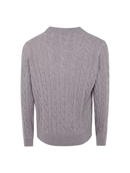Sweter Filippo De Laurentiis wełniany beżowy