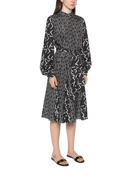 Rochie midi Karl Lagerfeld cu imagine negru