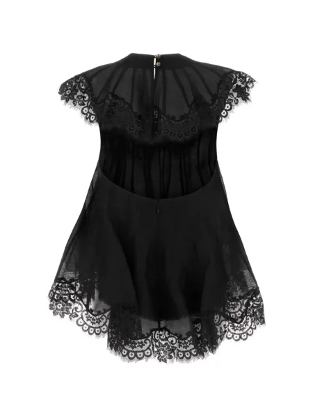 Top Zimmermann din dantelă negru