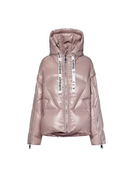 Kurtka Khrisjoy wełniana różowa