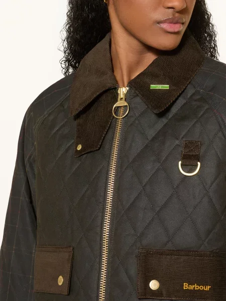 Barbour Bunda Tr Quilt Spey olivová tmavě modrá červená