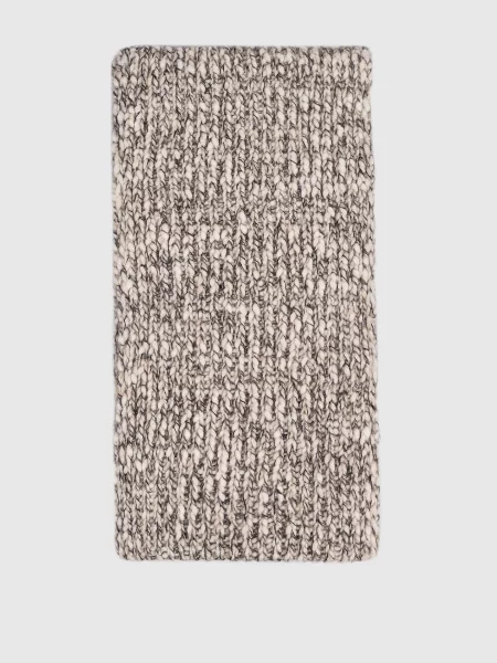 Шарф з вовною альпаки Max & Co бежевий