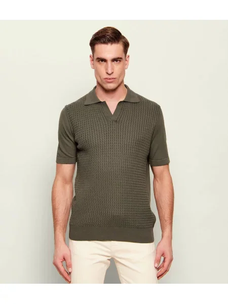 Tricou polo Oscar Jacobson verde