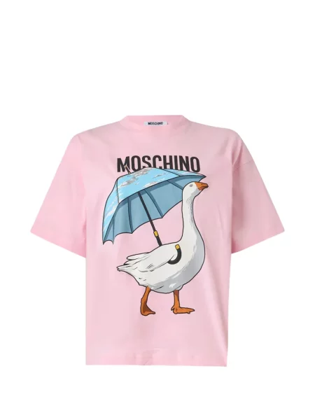 Tricou Moschino cu imagine roz