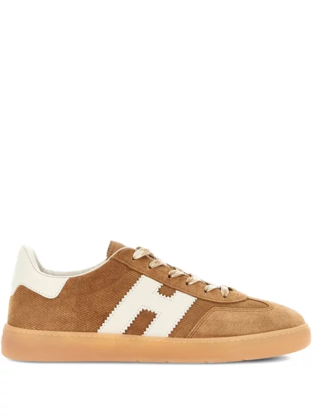 Sneakerși Hogan din piele maro