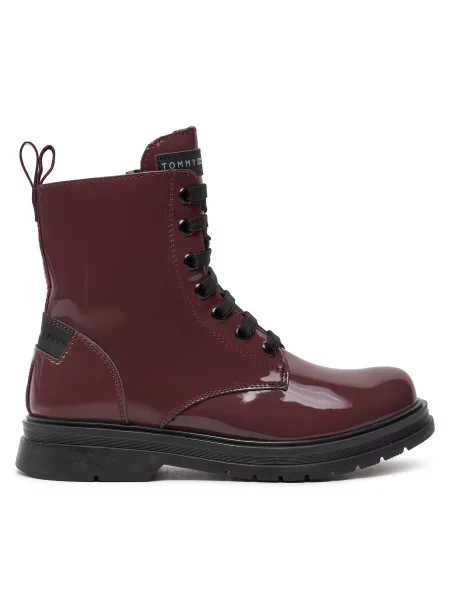 Tommy Hilfiger Škornji M Bordo rdeča