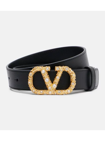 Curea Valentino Garavani din piele negru