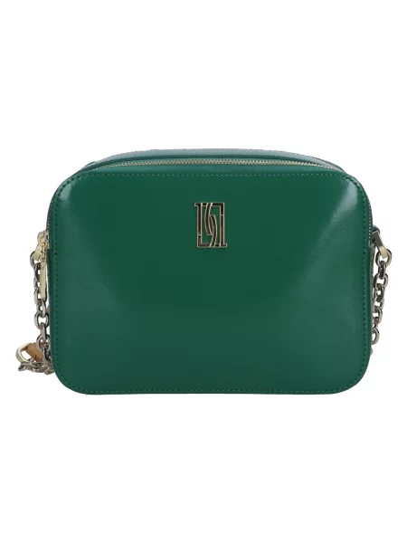 Torebka crossbody Alviero Martini 1a Classe skórzana klasyczna zielona
