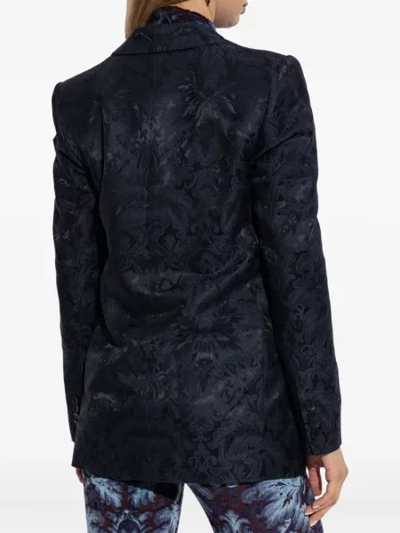 Sacou Etro cu model floral albastru