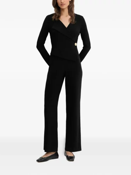 Salopetă Joseph Ribkoff cu decolteu în V negru