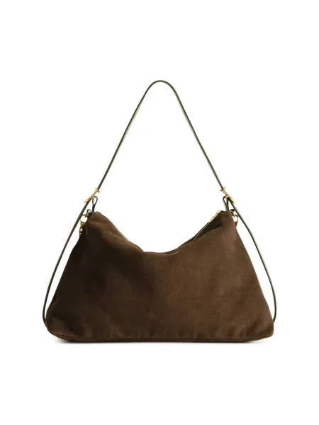 Zadig&Voltaire torebka crossbody zamszowa JIM brązowa