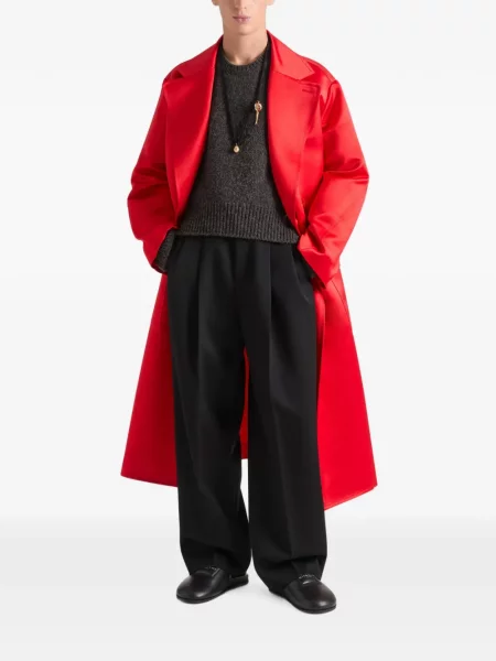 Palton Givenchy din satin roșu