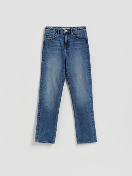 Reserved Blugi straight leg bleumarin