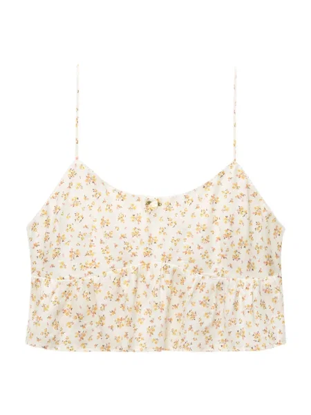 Pull&Bear Top portocaliu / roz alb