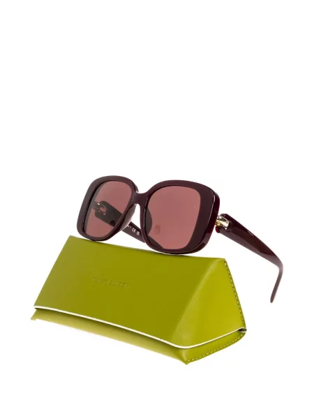 Ochelari de soare Tory Burch cu imprimeu geometric roșu