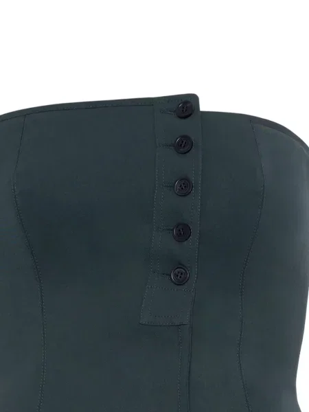 Top Jean Paul Gaultier asimetric negru
