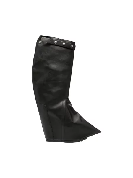 Muszkieterki Rick Owens skórzane czarne