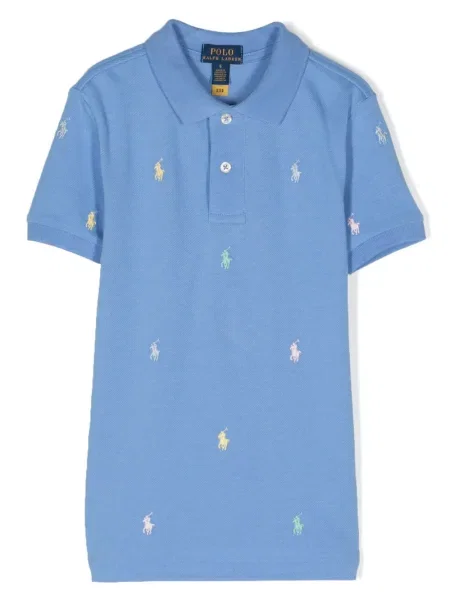 Koszulka polo dziecięca Polo Ralph Lauren niebieska