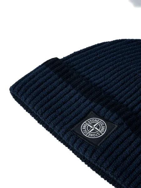 Căciulă Stone Island cu strasuri albastru