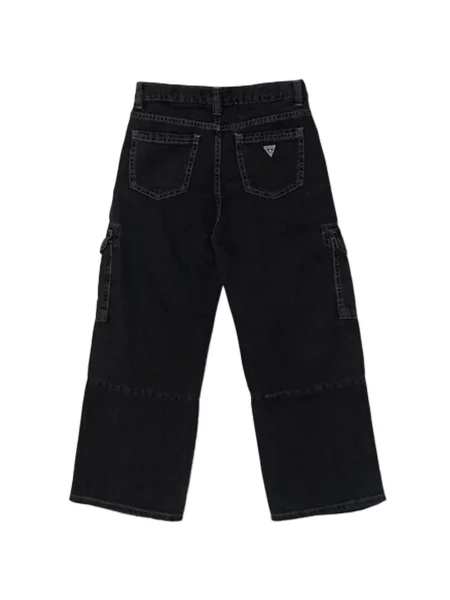 Jeansy dziecięce Guess czarne