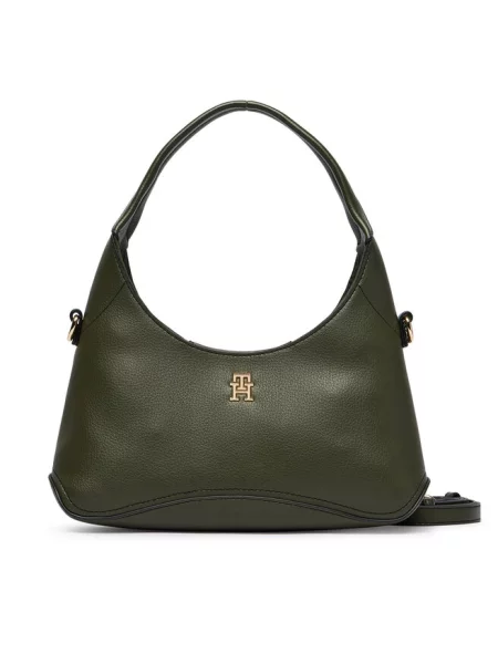 Tommy Hilfiger Torebka Th Everyday Mini Hobo ciemny zielony