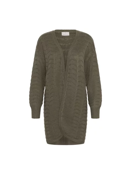 Dzianinowy kardigan Kaffe zielony