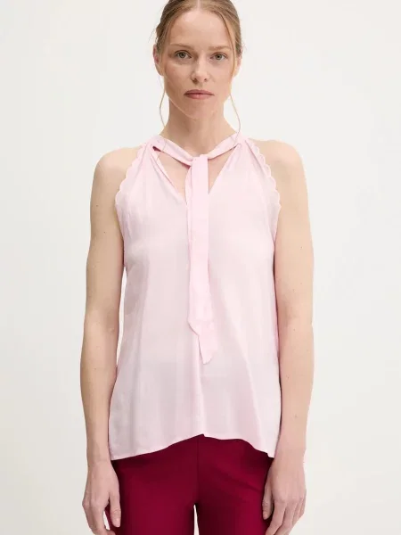 Majica z lanom Answear Lab roza