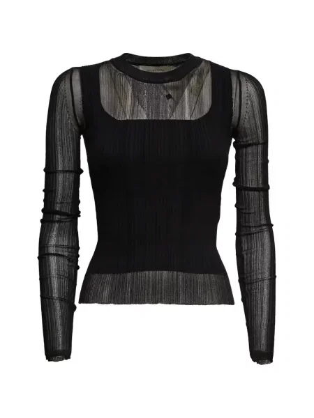 Top Sportmax lung negru